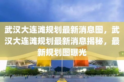 武汉大连滩规划最新消息图，武汉大连滩规划最新消息揭秘，最新规划中山市多米克自动化设备有限公司图曝光
