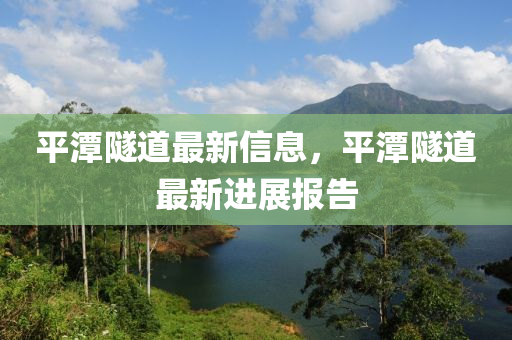 平潭隧道最新信息，平潭隧道最新进展报告中山市多米克自动化设备有限公司