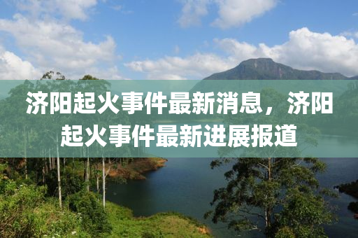 济阳起火事件最新消息，济阳起火事件最新进展报道中山市多米克自动化设备有限公司