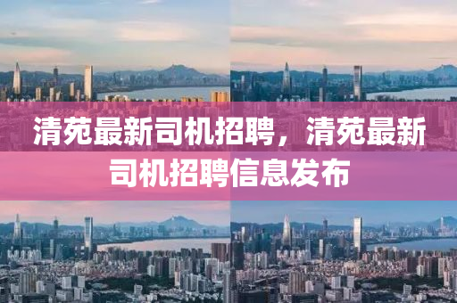 清苑最新司机招聘，清苑最新司机招聘信息发布中山市多米克自动化设备有限公司