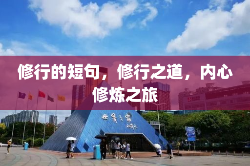 修行的短句，修行之道，内心修炼之旅中山市多米克自动化设备有限公司
