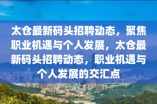 太仓最新码头招聘动态，聚焦职业机遇与个人发展，太仓最新码头招聘动态，职业机遇与个人发展的交汇点中山市多米克自动化设备有限公司