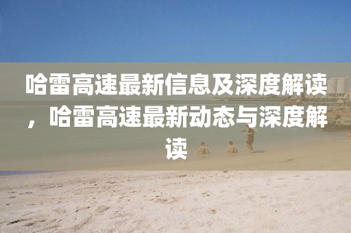 哈雷高速最新信息及深度解读，中山市多米克自动化设备有限公司哈雷高速最新动态与深度解读