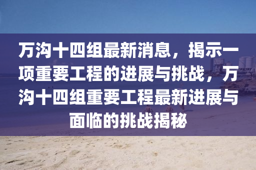 万沟十四组最新消息，揭示一项重要工程的进展与挑战，万沟十四组重要工程最新进展与面临的挑战揭秘中山市多米克自动化设备有限公司