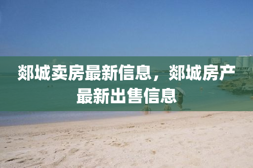 郯城卖房最新信息，郯城房产最新出售信息中山市多米克自动化设备有限公司