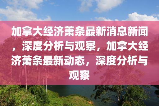 加拿大经济萧条最新消息新闻,深度分析与观察,加拿大经济萧条最新动态,深度分析与观察中山市多米克自动化设备有限公司