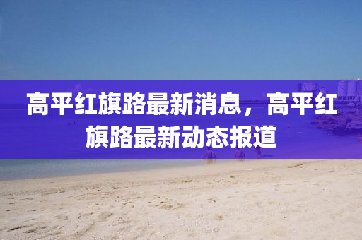 高平红旗路最新消息，高平红旗路最新动态报道中山市多米克自动化设备有限公司