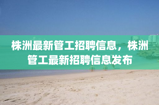 株洲最新管工招聘信息，株洲管工最新招聘信息发布中山市多米克自动化设备有限公司