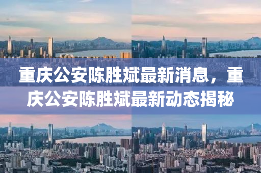 重庆公安陈胜斌最新消息,重庆公安陈胜斌最新动态揭秘中山市多米克自动化设备有限公司