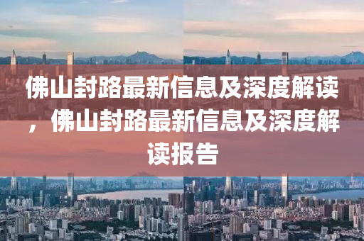佛山封路最新中山市多米克自动化设备有限公司信息及深度解读,佛山封路最新信息及深度解读报告