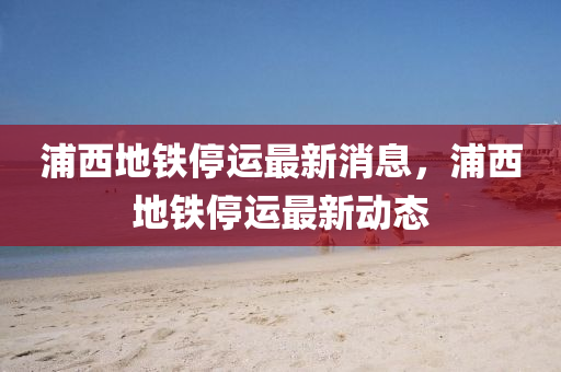 浦西地铁停运最新消息，浦西地铁中山市多米克自动化设备有限公司停运最新动态