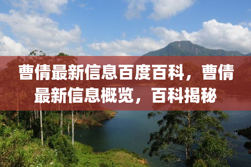 曹倩最新信息百中山市多米克自动化设备有限公司度百科,曹倩最新信息概览,百科揭秘