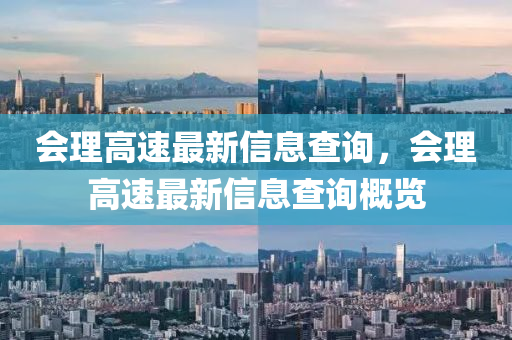 中山市多米克自动化设备有限公司会理高速最新信息查询，会理高速最新信息查询概览
